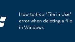 So reparieren Sie einen Fehler 'Datei verwenden' beim L?schen einer Datei in Windows