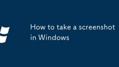 How to take a screenshot in Windows