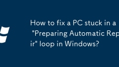 How to fix a PC stuck in a 'Preparing Automatic Repair' loop in Windows?
