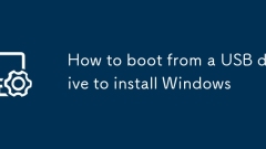 Comment démarrer à partir d'un lecteur USB pour installer Windows