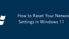How to Reset Your Network Settings in Windows 11