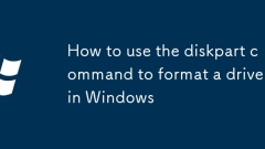 So verwenden Sie den Befehl diskpart, um ein Laufwerk in Windows zu formatieren