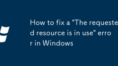 So beheben Sie einen Fehler in Windows 'Die angeforderte Ressource wird verwendet' Fehler in Windows