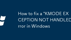 Windows?? 'Kmode Exception'??? ???? ??