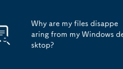 Mengapa fail saya hilang dari desktop Windows saya?