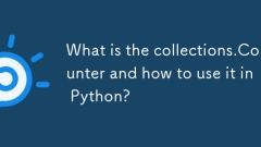 Was ist die Sammlung.Counter und wie kann man sie in Python verwenden?