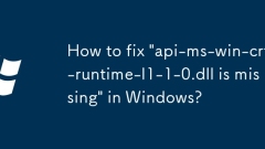 Windows?? 'API-MS-WIN-CRT-RUNTIME-L1-0.DLL? ?? ??????