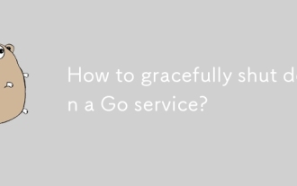 Wie kann man einen Go -Service anmutig beenden?