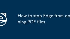 So stoppen Sie den Kord, um PDF -Dateien zu ?ffnen