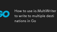 如何使用io.multiwriter在GO中写入多个目的地