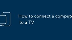 So verbinden Sie einen Computer mit einem Fernseher