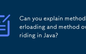 Can you explain method overloading and method overriding in Java?