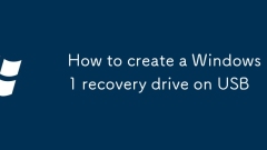 Comment créer un lecteur de récupération Windows 11 sur USB