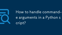 Wie behandle ich Befehlszeilenargumente in einem Python-Skript?