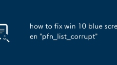 Win 10 ?? ??? 'PFN_LIST_CORRUPT'? ??? ??