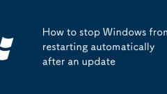 Cara menghentikan Windows daripada memulakan semula secara automatik selepas kemas kini