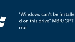 'Windows tidak dapat dipasang pada pemacu ini' ralat MBR/GPT