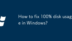 Bagaimana untuk memperbaiki penggunaan cakera 100% di Windows?