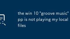Aplikasi Win 10 'Groove Music' tidak memainkan fail tempatan saya