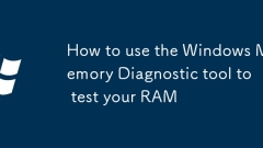 Comment utiliser l'outil de diagnostic de mémoire Windows pour tester votre RAM
