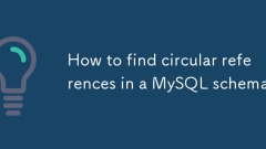 How to find circular references in a MySQL schema?