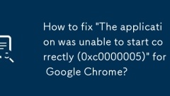 How to fix 'The application was unable to start correctly (0xc0000005)' for Google Chrome?
