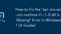 How to Fix the 'api-ms-win-crt-runtime-l1-1-0.dll is Missing' Error in Windows? (A Guide)
