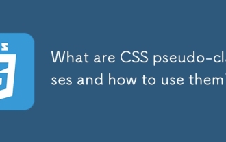 What are CSS pseudo-classes and how to use them?