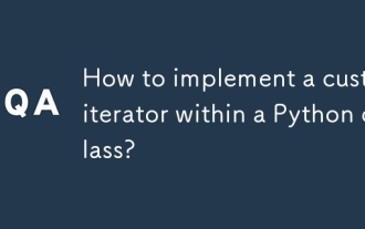 How to implement a custom iterator within a Python class?