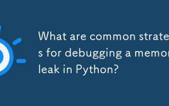 在Python中調(diào)試內(nèi)存洩漏的常見策略是什麼?