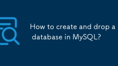 How to create and drop a database in MySQL?