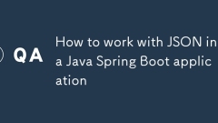Java Spring Boot 응용 프로그램에서 JSON과 함께 일하는 방법