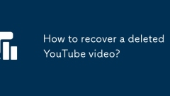 削除されたYouTubeビデオを回復する方法は?