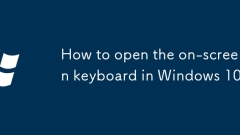 Cara membuka papan kekunci di skrin di Windows 10