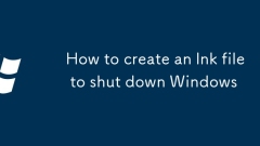 Cara Membuat Fail LNK Untuk Menutup Windows