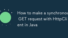 如何使用Java中的httpclient提出同步get請求