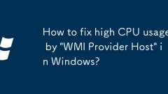 Bagaimana untuk memperbaiki penggunaan CPU yang tinggi oleh 'WMI Provider Host' di Windows?