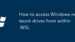 Cara mengakses pemacu rangkaian windows dari dalam WSL