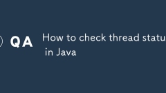 How to check thread status in Java