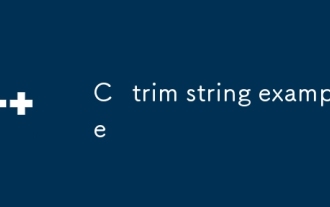 C Trim Contoh String