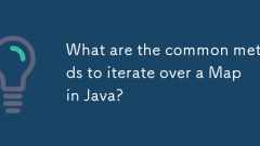 What are the common methods to iterate over a Map in Java?