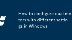 So konfigurieren Sie Doppelmonitore mit unterschiedlichen Einstellungen in Windows