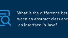 What is the difference between an abstract class and an interface in Java?