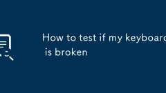How to test if my keyboard is broken