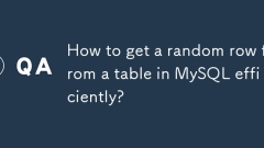 How to get a random row from a table in MySQL efficiently?