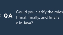 Could you clarify the roles of final, finally, and finalize in Java?