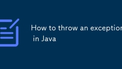 How to throw an exception in Java