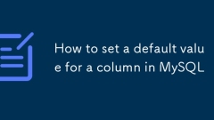 How to set a default value for a column in MySQL