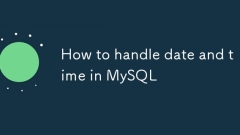 How to handle date and time in MySQL