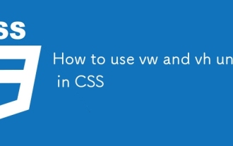 Comment utiliser les unités VW et VH dans CSS